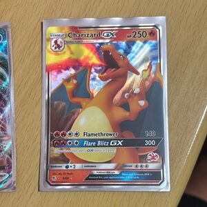 Pokemon Charizard GX Card - Red and Orange